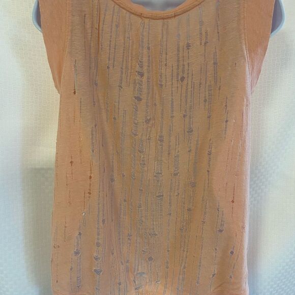 Alternative Earth Solid Pink Salmon Sleeveless Tank Top Size S - Picture 5 of 10
